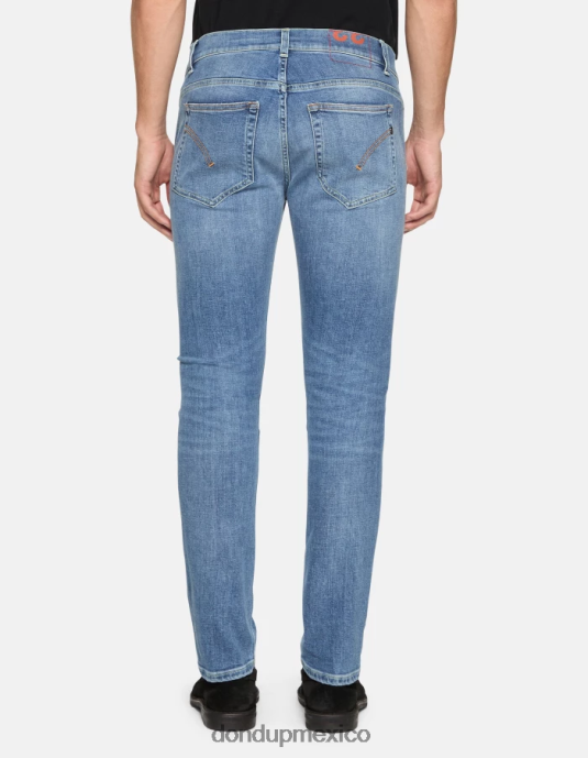 azul DONDUP hombres Vaqueros ajustados Konor en denim elástico vestir D0VXD675