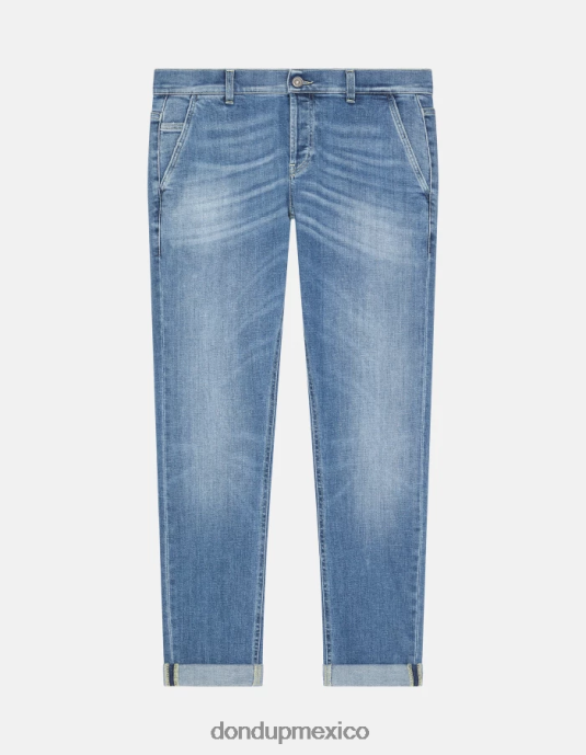 azul DONDUP hombres Vaqueros ajustados Konor en denim elástico vestir D0VXD675