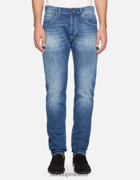 azul DONDUP hombres Vaqueros dian carrot fit de 34 pulgadas en denim elástico vestir D0VXD577