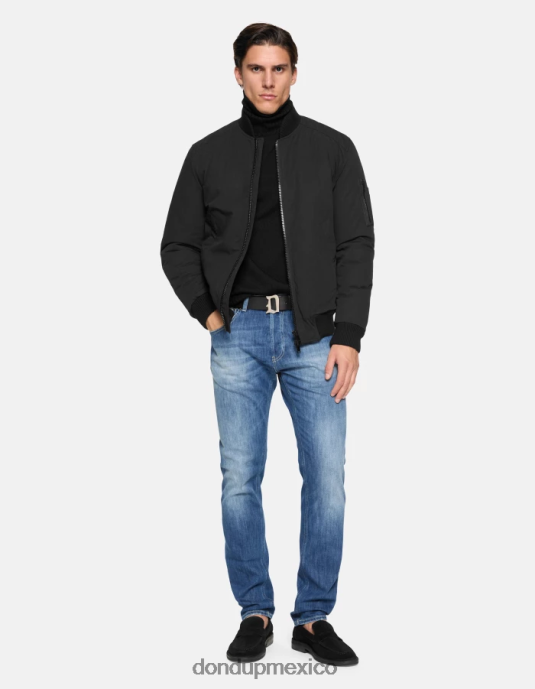 azul DONDUP hombres Vaqueros dian carrot fit de 34 pulgadas en denim elástico vestir D0VXD577