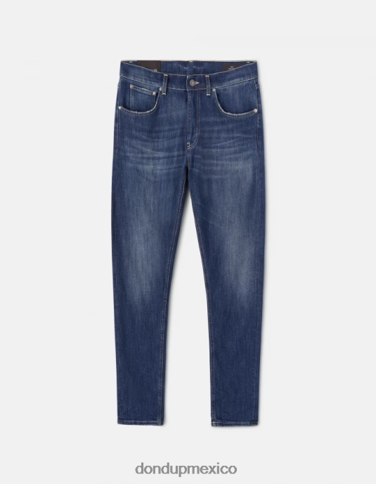 azul DONDUP hombres Vaqueros dian carrot fit de 34 pulgadas en denim elástico vestir D0VXD654