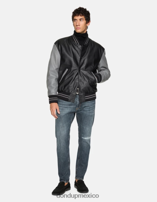 azul DONDUP hombres Vaqueros dian carrot fit en denim rígido vestir D0VXD607