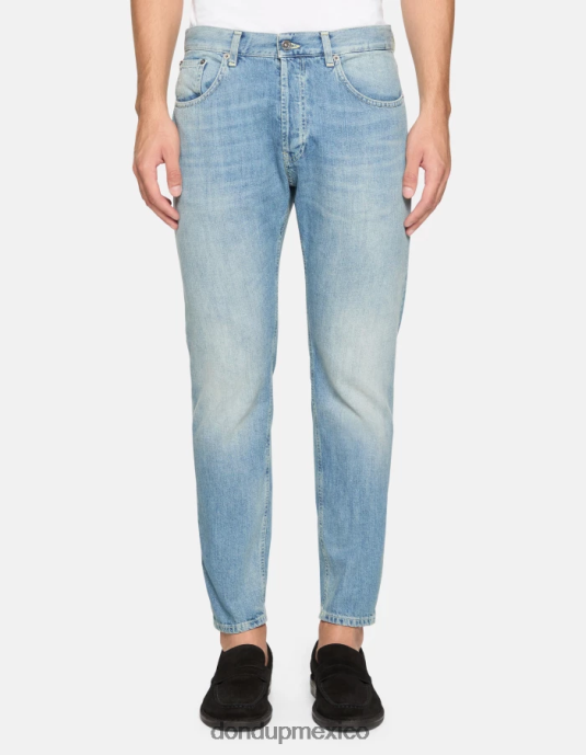azul DONDUP hombres Vaqueros dian carrot fit en denim rígido vestir D0VXD612