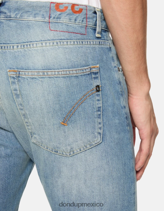 azul DONDUP hombres Vaqueros dian carrot fit en denim rígido vestir D0VXD612
