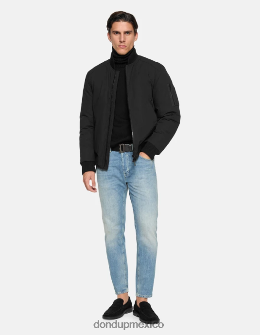 azul DONDUP hombres Vaqueros dian carrot fit en denim rígido vestir D0VXD612