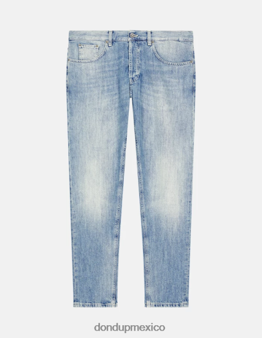 azul DONDUP hombres Vaqueros dian carrot fit en denim rígido vestir D0VXD612