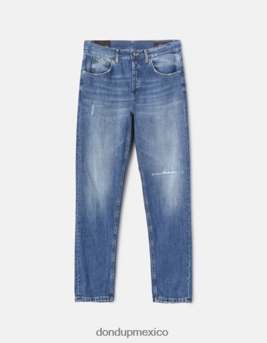 azul DONDUP hombres Vaqueros dian carrot fit en denim rígido vestir D0VXD653