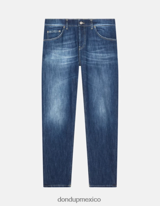 azul DONDUP hombres Vaqueros mius slim fit de 32 pulgadas en denim elástico vestir D0VXD561