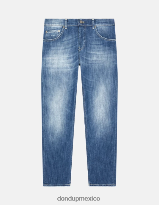 azul DONDUP hombres Vaqueros mius slim fit de 32 pulgadas en denim elástico vestir D0VXD593