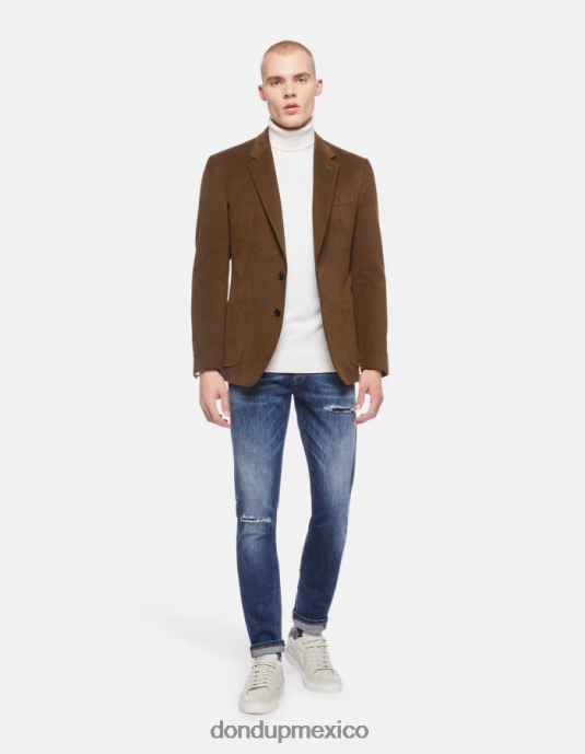 azul DONDUP hombres Vaqueros mius slim fit de 32 pulgadas en denim elástico vestir D0VXD624