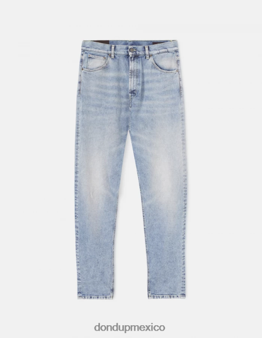 azul DONDUP hombres Vaqueros paco holgados de 34 pulgadas en denim rígido vestir D0VXD611