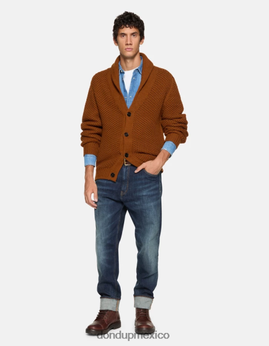 azul DONDUP hombres Vaqueros paco holgados en denim elástico vestir D0VXD571
