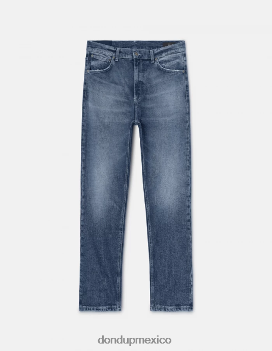 azul DONDUP hombres Vaqueros paco holgados en denim elástico vestir D0VXD618