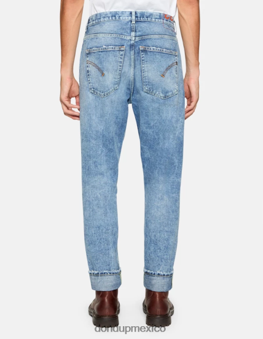 azul DONDUP hombres Vaqueros paco holgados en denim rígido vestir D0VXD564