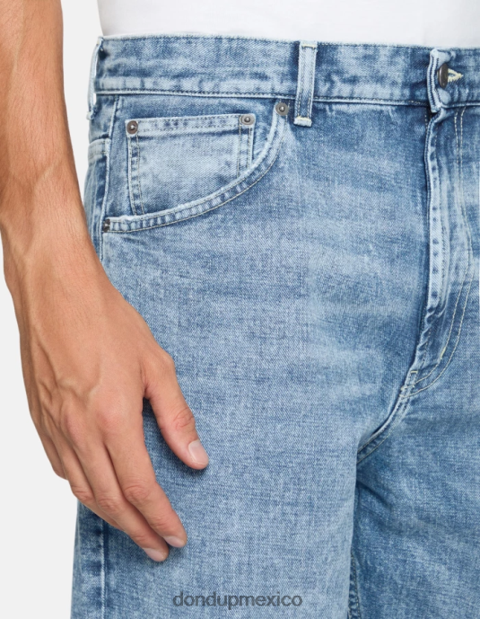 azul DONDUP hombres Vaqueros paco holgados en denim rígido vestir D0VXD564