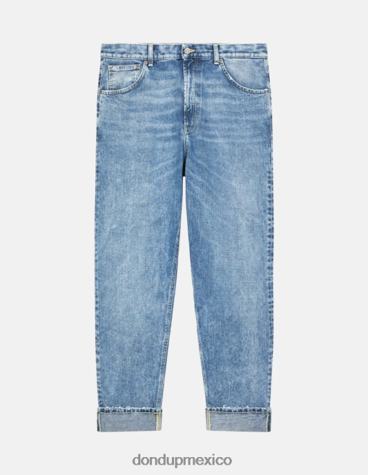 azul DONDUP hombres Vaqueros paco holgados en denim rígido vestir D0VXD564