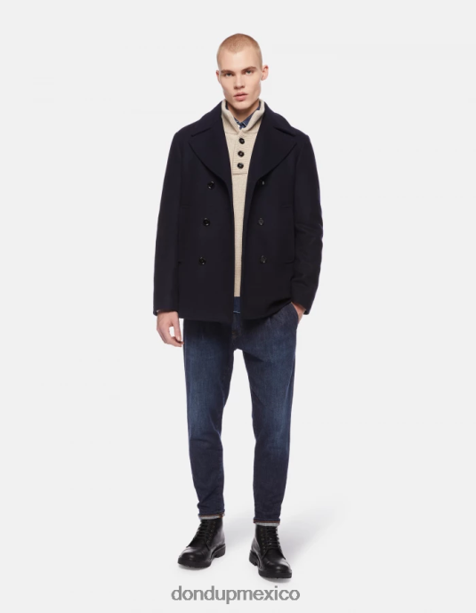 azul DONDUP hombres Vaqueros paul carrot fit en denim elástico vestir D0VXD655