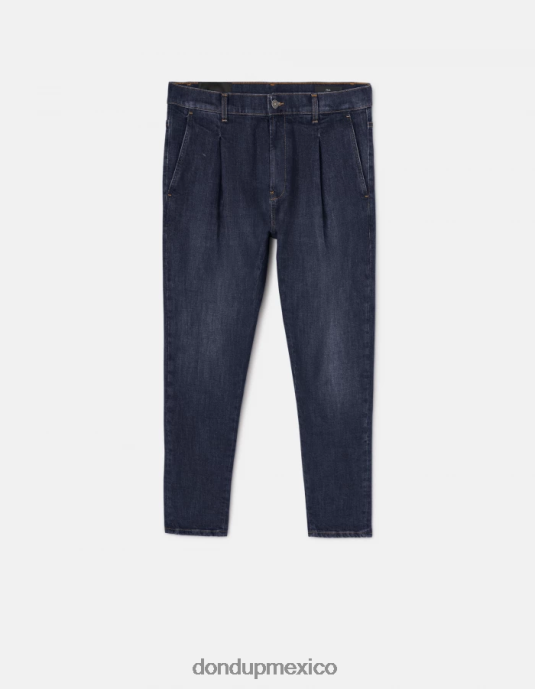 azul DONDUP hombres Vaqueros paul carrot fit en denim elástico vestir D0VXD655