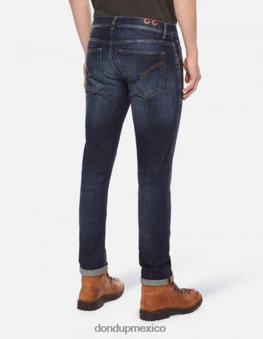 azul DONDUP hombres Vaqueros pitillo Ritchie en denim elástico vestir D0VXD662