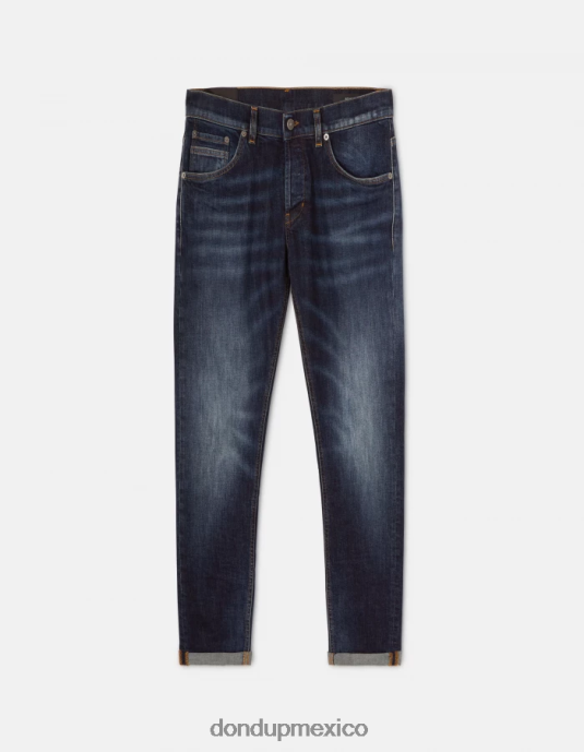 azul DONDUP hombres Vaqueros pitillo Ritchie en denim elástico vestir D0VXD662