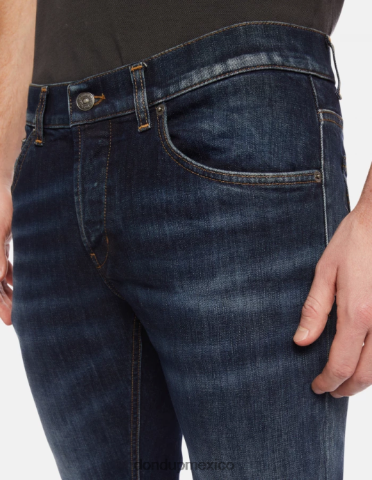 azul DONDUP hombres Vaqueros pitillo Ritchie en denim elástico vestir D0VXD662