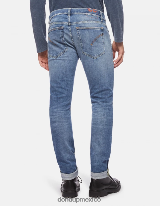 azul DONDUP hombres Vaqueros pitillo Ritchie en denim elástico vestir D0VXD668