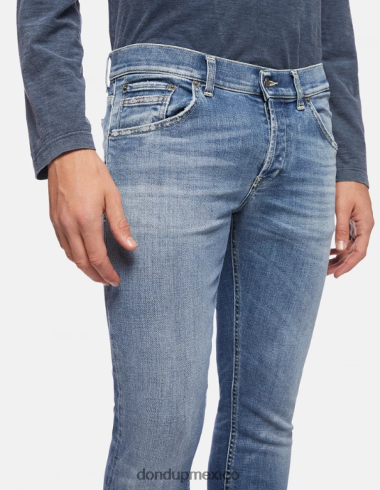 azul DONDUP hombres Vaqueros pitillo Ritchie en denim elástico vestir D0VXD668