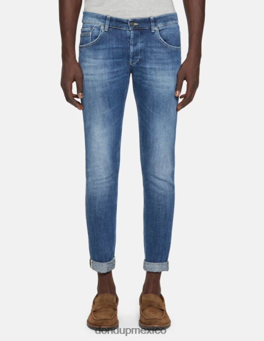 azul DONDUP hombres Vaqueros pitillo Ritchie en denim elástico vestir D0VXD677