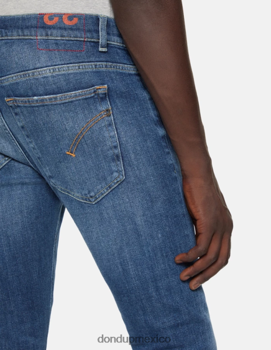 azul DONDUP hombres Vaqueros pitillo Ritchie en denim elástico vestir D0VXD677