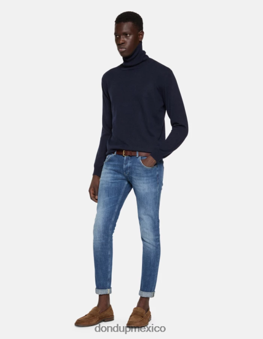 azul DONDUP hombres Vaqueros pitillo Ritchie en denim elástico vestir D0VXD677