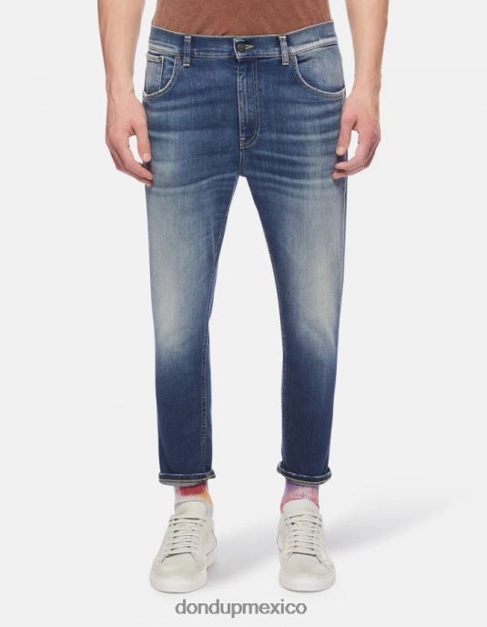 azul DONDUP hombres Vaqueros súper ajustados Alex en denim elástico vestir D0VXD572
