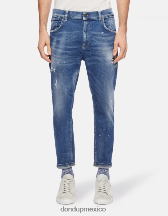 azul DONDUP hombres Vaqueros súper ajustados Alex en denim elástico vestir D0VXD576