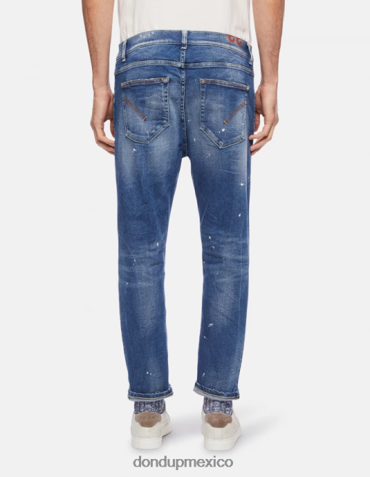 azul DONDUP hombres Vaqueros súper ajustados Alex en denim elástico vestir D0VXD576