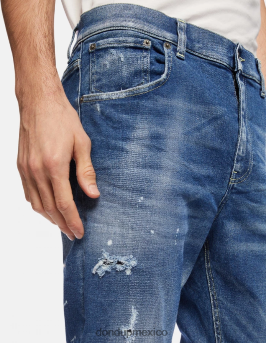 azul DONDUP hombres Vaqueros súper ajustados Alex en denim elástico vestir D0VXD576