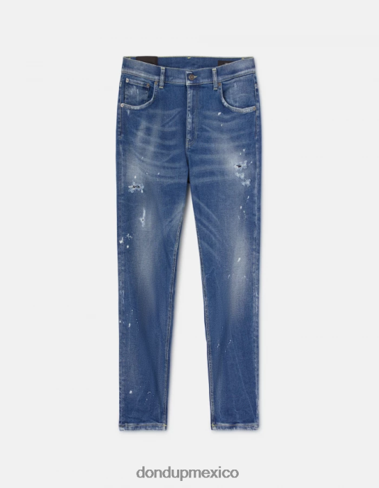 azul DONDUP hombres Vaqueros súper ajustados Alex en denim elástico vestir D0VXD576