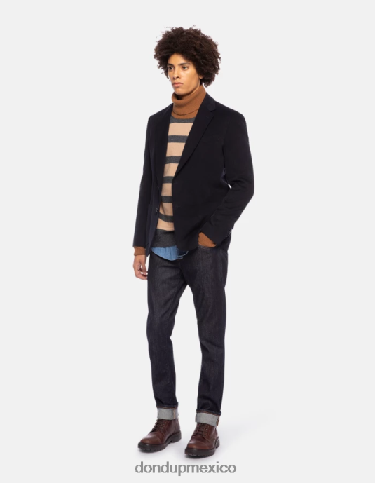 azul DONDUP hombres Vaqueros travis slim fit en denim de cachemir elástico vestir D0VXD604