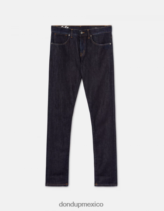 azul DONDUP hombres Vaqueros travis slim fit en denim de cachemir elástico vestir D0VXD604