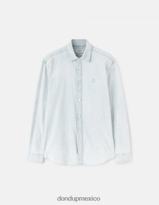 azul DONDUP hombres camisa vaquera regular fit vestir D0VXD852