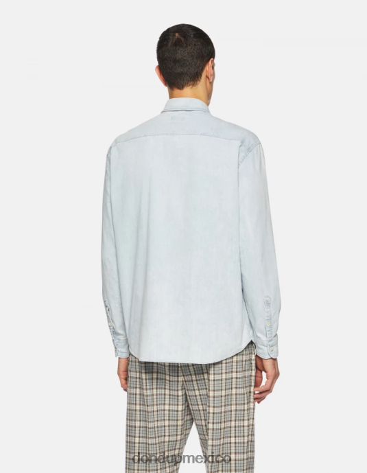 azul DONDUP hombres camisa vaquera regular fit vestir D0VXD862