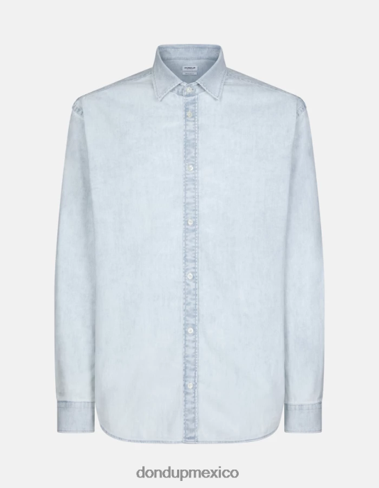 azul DONDUP hombres camisa vaquera regular fit vestir D0VXD862