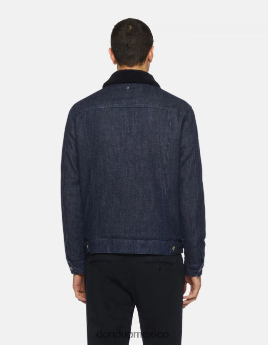 azul DONDUP hombres chaqueta vaquera ajustada vestir D0VXD909