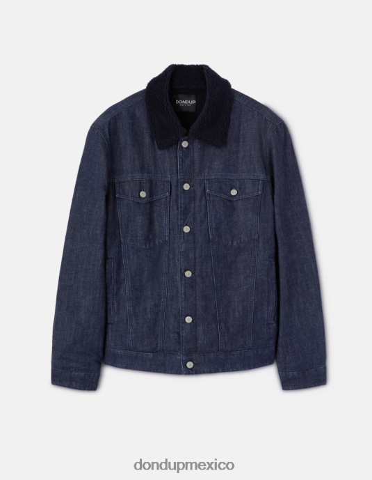 azul DONDUP hombres chaqueta vaquera ajustada vestir D0VXD909