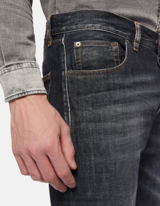 azul DONDUP hombres jeans Icon de corte regular y rígido en denim vestir D0VXD605