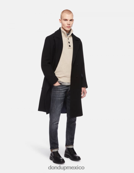 azul DONDUP hombres jeans Icon de corte regular y rígido en denim vestir D0VXD605
