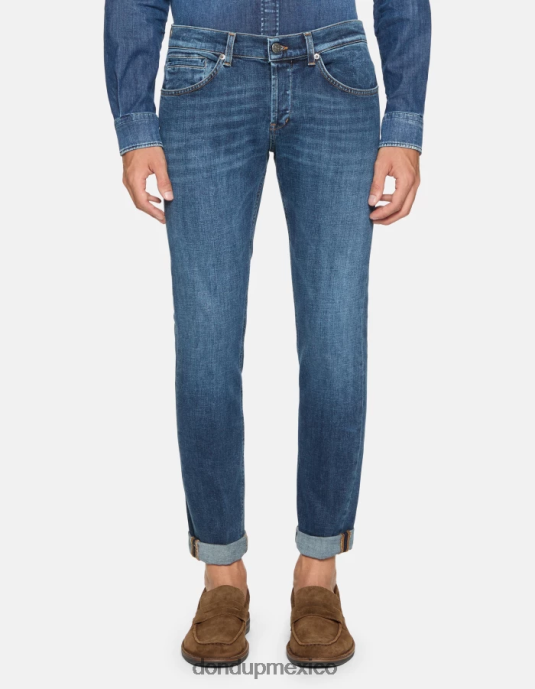 azul DONDUP hombres jeans ajustados george en denim elástico vestir D0VXD556