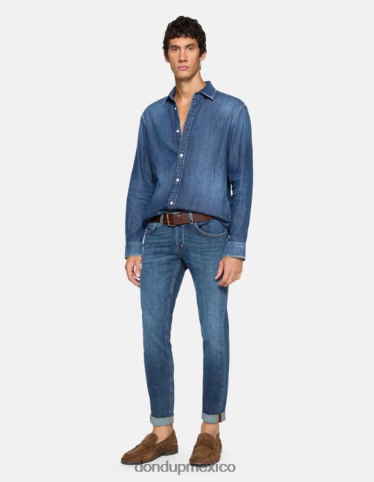azul DONDUP hombres jeans ajustados george en denim elástico vestir D0VXD556