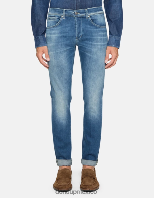 azul DONDUP hombres jeans ajustados george en denim elástico vestir D0VXD563