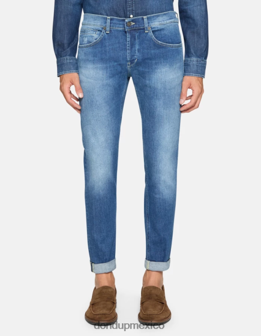 azul DONDUP hombres jeans ajustados george en denim elástico vestir D0VXD573