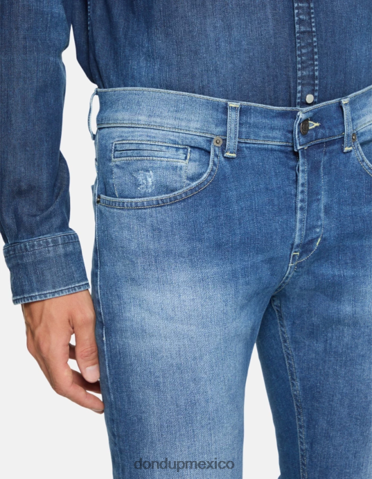 azul DONDUP hombres jeans ajustados george en denim elástico vestir D0VXD573