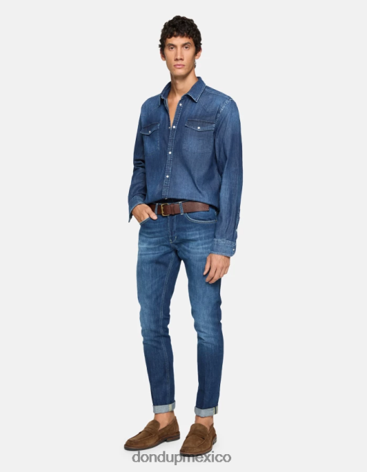 azul DONDUP hombres jeans ajustados george en denim elástico vestir D0VXD575
